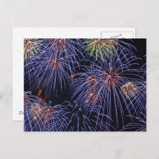 Firework Final Postkarte (Vorne/Hinten)