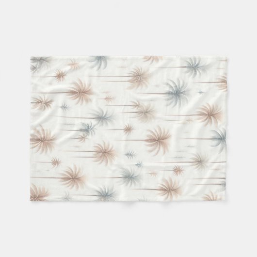 Firework Palms Fleecedecke (Vorderseite (Horizontal))