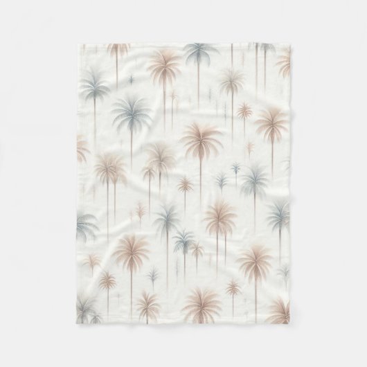 Firework Palms Fleecedecke (Vorderseite)