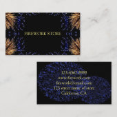 Firework-Party Visitenkarte (Vorne/Hinten)