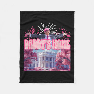 Firework Pink - Daddys Zuhause Trump 2024 Fleecedecke