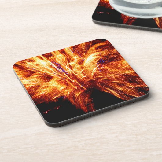 Firework Plastic Coasters Untersetzer (Linke Seite)