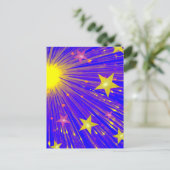 Firework-Postkartenporträt Postkarte (Stehend Vorderseite)