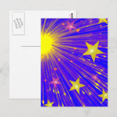 Firework-Postkartenporträt Postkarte (Vorne/Hinten)