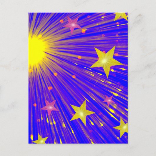 Firework-Postkartenporträt Postkarte (Vorderseite)