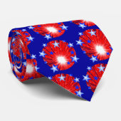 Firework Red White Blue Krawatten blue (Gerollt)