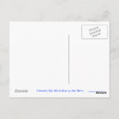 Firework Red White Blue Postkarte (Rückseite)