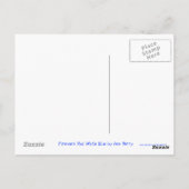 Firework Red White Blue Postkarte "Happy 4th July" (Rückseite)