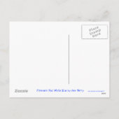 Firework Red White Blue Postkarte "Happy New Year" (Rückseite)