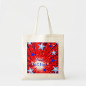Firework Red White Blue 'Your Text' Totbag Tragetasche (Vorne)