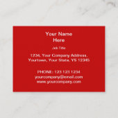 Firework Red White Bue Visitenkartenkubus Visitenkarte (Rückseite)