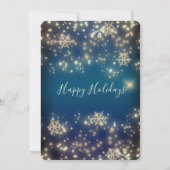 Firework Sparkle Luxus Unternehmen Weihnachtsfest  Einladung (Rückseite)