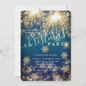 Firework Sparkle Luxus Unternehmen Weihnachtsfest  Einladung (Vorderseite)