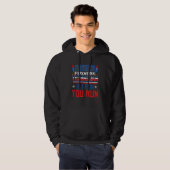Firework Technician 4th Of July American Flag Hoodie (Vorne ganz)