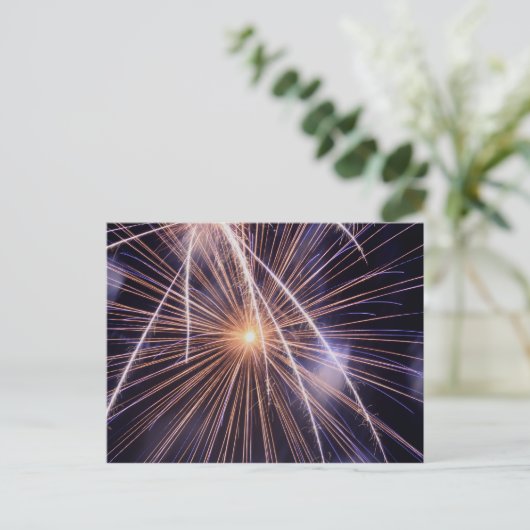 Fireworks #12 postkarte (Stehend Vorderseite)