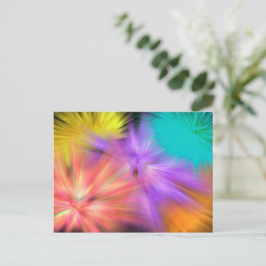 Fireworks #1 postkarte (Stehend Vorderseite)