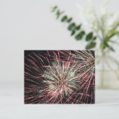 Fireworks #2 postkarte (Stehend Vorderseite)
