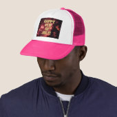 Fireworks 3 4th of July pink and white trucker hat Truckerkappe (Beispiel)