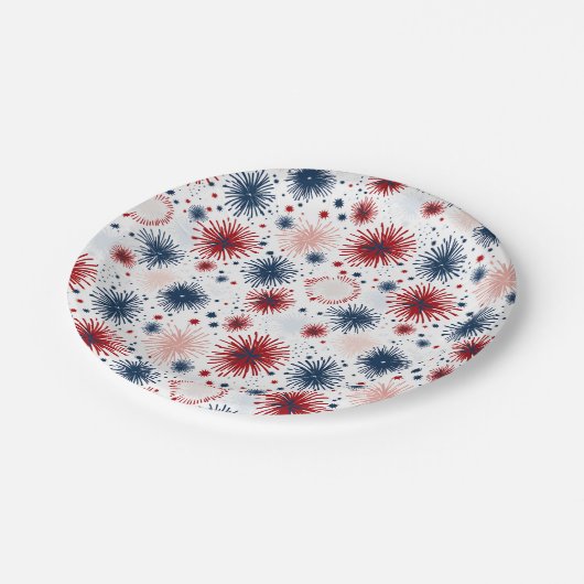 Fireworks 4. Juli Paper Teller (Schrägansicht)