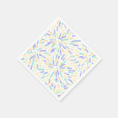 Fireworks Abstract Genderfaun Flag Pastell Serviette (Ecke)