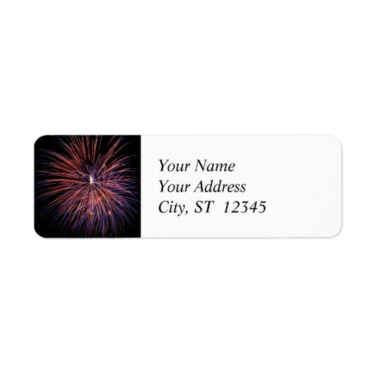 Fireworks Address Label (Vorne)