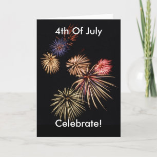 Fireworks American Patriotic Card Karte