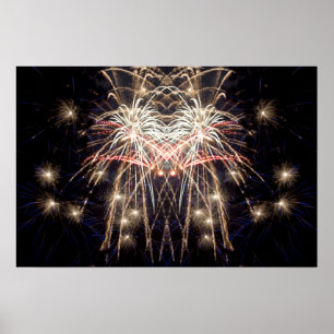Fireworks Art: "Griffin" Originale digitale Kunst Poster