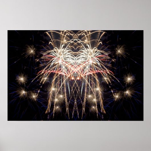 Fireworks Art: "Griffin" Originale digitale Kunst Poster (Vorne)