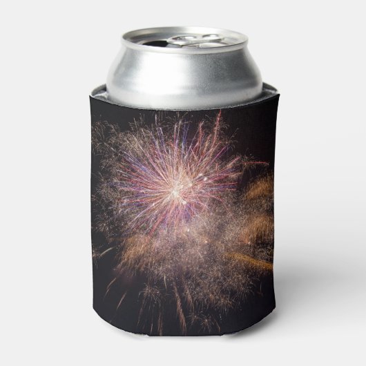 Fireworks benutzerdefinierte Monogramm kann Kühler Dosenkühler (Kanne Vorderseite)