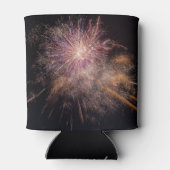 Fireworks benutzerdefinierte Monogramm kann Kühler Dosenkühler (Rückseite)