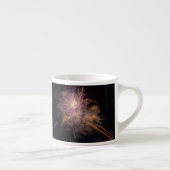 Fireworks benutzerdefinierte Monogramm-Tasse Espressotasse (Rechts)