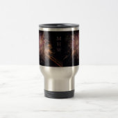 Fireworks benutzerdefinierte Monogramm-Tasse Reisebecher (Mittel)