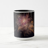Fireworks benutzerdefinierte Monogramm-Tasse Tasse (Zentrum)