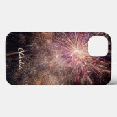 Fireworks benutzerdefinierte Monogramm-Telefonfäll Case-Mate iPhone Hülle (Rückseite (Horizontal))