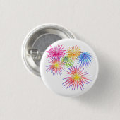 Fireworks Big Party Celebration Firecracker Button (Vorne & Hinten)