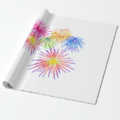 Fireworks Big Party Celebration Firecracker Geschenkpapier (Ungerollt)