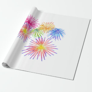 Fireworks Big Party Celebration Firecracker Geschenkpapier