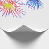 Fireworks Big Party Celebration Firecracker Geschenkpapier (Ecke)