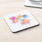 Fireworks Big Party Celebration Firecracker Getränkeuntersetzer (Linke Seite)