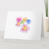 Fireworks Big Party Celebration Firecracker Karte (Vorderseite)