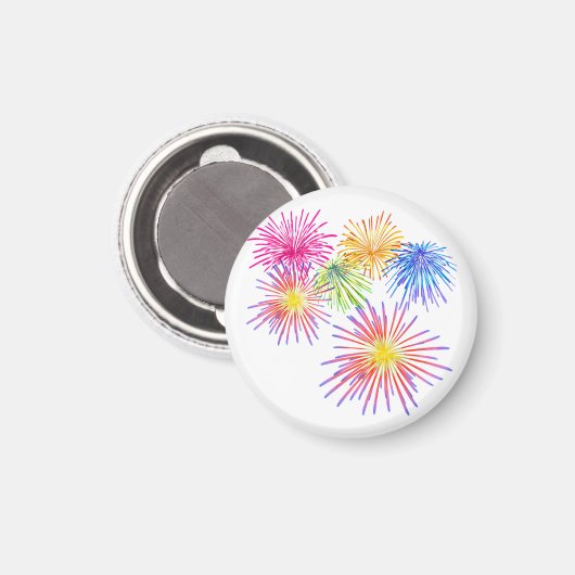 Fireworks Big Party Celebration Firecracker Magnet (Vorderseite/Rückseite)