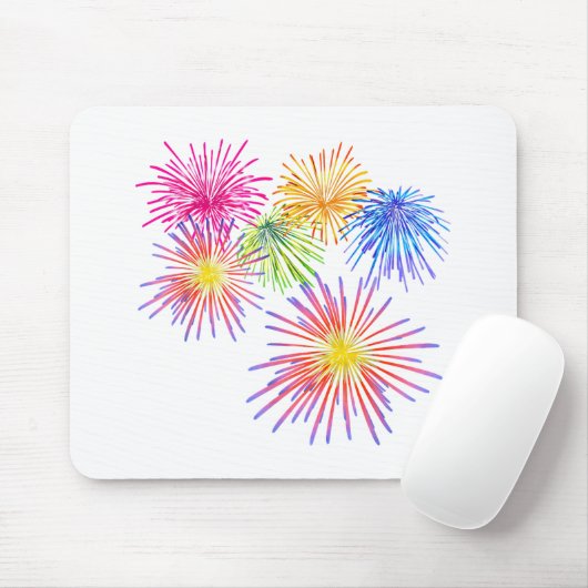 Fireworks Big Party Celebration Firecracker Mousepad (Mit Mouse)