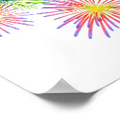 Fireworks Big Party Celebration Firecracker Poster (Ecke)