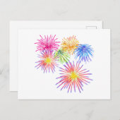 Fireworks Big Party Celebration Firecracker Postkarte (Vorne/Hinten)