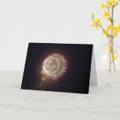 Fireworks Birthday Card Karte (Gelbe Blume)