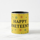 Fireworks Black Independence Day Happy Juneteenth Tasse (Zentrum)