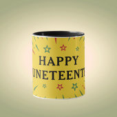 Fireworks Black Independence Day Happy Juneteenth Tasse