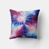 Fireworks Blue Kissen (Rückseite)