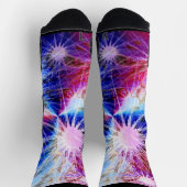 Fireworks Blue Maroon Socken (Oben)