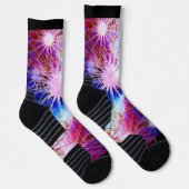 Fireworks Blue Maroon Socken (Rechts)